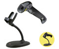 Honeywell  Voyager 1250g BarCode Scanner, 1D, Laser, USB Kit (Includes coiled USB Cable, and  Flex Neck Stand) - Color: Black
