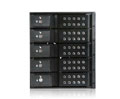 iStarUSA 3x5.25" to 5x3.5" SAS/SATA 12 Gb/s Trayless Hot-Swap Cage - Black