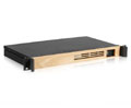 iStarUSA D-118V2-ITX-WB 1U Compact Rackmount mini-ITX Chassis with wood front bezel (Power Supply Not Included)