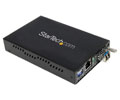 STARTECH 1000 Mbps Gigabit Single Mode Fiber Media Converter LC 40 km - 1000Base-T, 1000Base-SX/LX - Desktop, Rack-mountable