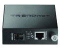 TRENDnet TFC Media Converter - 1 x Network (RJ-45) - 10/100/1000Base-T, 1000Base-SX/LX - 1 x Expansion Slots - SFP