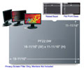 3M PF22.0W Black Frameless Privacy Filter for Desktop 22.0" Widescreen Monitor (16:10)