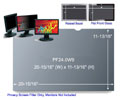 3M PF24.0W9 Black Frameless Privacy Filter for Desktop 24" Widescreen Monitor (16:9)