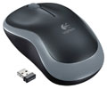 Logitech M185 Mouse - Optical - Wireless - Radio Frequency - Silver - USB - 1000 dpi - Scroll Wheel - 3 Button(s) - Symmetrical