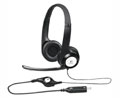 Logitech USB Headset H390 - Stereo - Black, Silver - Wired - Over-the-head - Binaural - Circumaural - 8 ft Cable