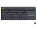 Logitech Wireless Touch Keyboard K400 Plus - Wireless Connectivity - USB InterfaceTouchPad - Compatible with Smart TV, Computer - Mute, Volume Up, Volume Down Hot Key(s) - QWERTY Keys Layout - Black