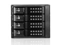 iStarUSA Trayless 3x 5.25" to 4x 3.5" SAS/SATA 12 Gbps HDD Hot-swap Cage - Black