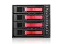 iStarUSA 3x 5.25" to 4x 3.5" 2.5" SAS/SATA 6 Gbps HDD SSD Hot-swap Cage - Red
