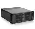 iStarUSA D-400-6 4U Compact Stylish Rackmount Chassis - Black (Power Supply Not Included)