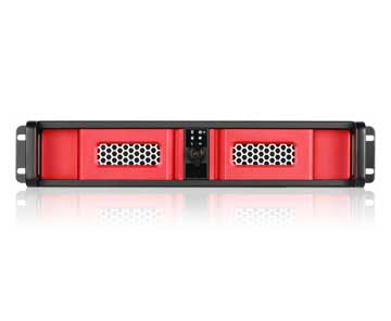 iStarUSA D-200LSE 2U High Performance Rackmount Chassis - Red (Power Supply Not Included)