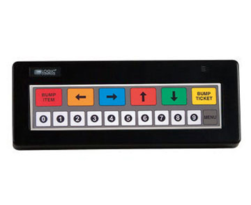 Logic Controls KB1700 17 KEY Programmable KEYPAD (BUMP BAR) - Black, RJ-PS/2 Cable, Legend Sheet C
