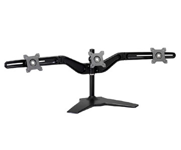 Planar Triple Monitor Stand - 17" to 24" Screen Support - Black