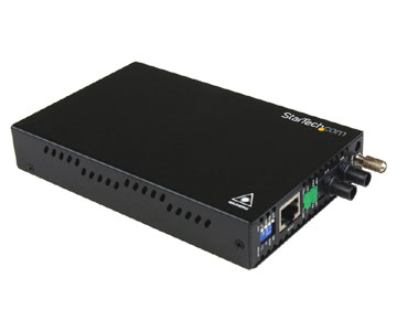 STARTECH 10/100 Mbps Multi Mode Fiber Media Converter ST 2 km - 10/100Base-TX, 100Base-FX - Desktop, Rack-mountable