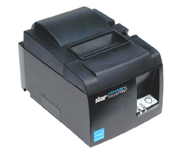 Star Micronics TSP143IIIW (TSP100III WLAN) Receipt Printer - Thermal, Auto-cutter, WLAN (Wi-Fi), WPS easy connection, Internal Power Supply. Color: Black.