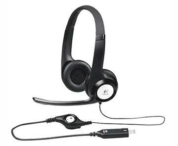 Logitech USB Headset H390 - Stereo - Black, Silver - Wired - Over-the-head - Binaural - Circumaural - 8 ft Cable