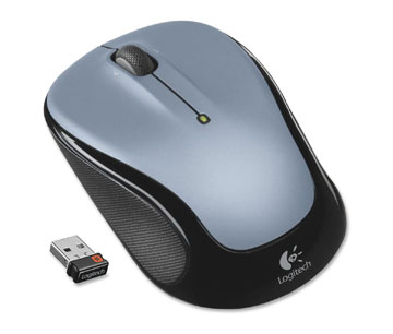 Logitech Wireless Mouse M325 - Optical - Wireless - Radio Frequency - Silver - USB - 1000 dpi - Scroll Wheel - 2 Button(s) - Symmetrical