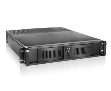 iStarUSA D-200 2U Compact Stylish Rackmount Chassis - Black (Power Supply Not Included)