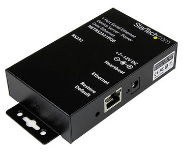 StarTech Serial Ethernet device server - 1 port - power over Ethernet - PoE - 1 x RJ-45 10/100Base-TX PoE