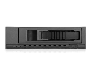 iStarUSA 5.25" to 3.5" 2.5" SATA/SAS 6 Gbps HDD/SSD Hot-swap Mobile Rack -Black
