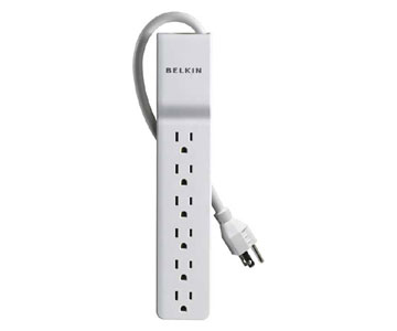 BELKIN Home/Office 6-Outlets Surge Suppressor - Receptacles: 6 - 555J