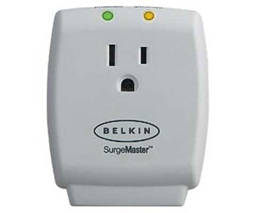 BELKIN 1-Socket Wall Mount Surge Suppressor - Receptacles: 1 x NEMA 5-15R - 885J