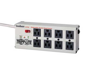 TRIPP LITE Isobar 8 Outlets Surge Suppressor - 8 x NEMA 5-15R - 1.44 kVA - 3840 J - 120 V AC Input - 120 V AC Output