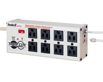 TRIPP LITE Isobar 8 Outlets 120V Surge Suppressor - Receptacles: 8 x NEMA 5-15R - 3840J